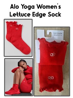 Alo Yoga Women's Lettuce Edge Sock